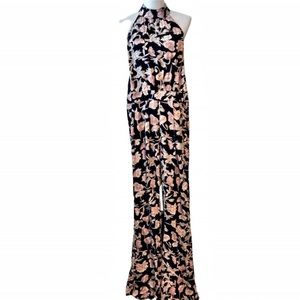 Gorgeous Flynn Skye Halter Jumpsuit Romper Ava Navy Floral S NEW